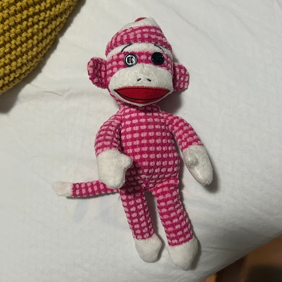 Other - small sock monkey pink